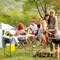 White HDPE Steel Folding Table 3-Level Adjustable Portable Picnic Camping Table 330 lbs